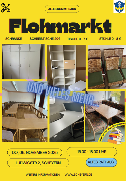 Rathaus-Flohmarkt am 06.11.2025 - Plakat